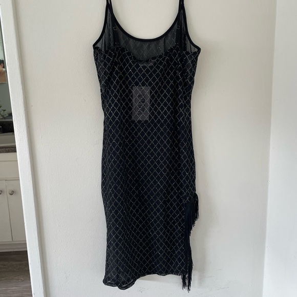 NWT- 12th Tribe black silver mesh dress - Picture 4 of 6